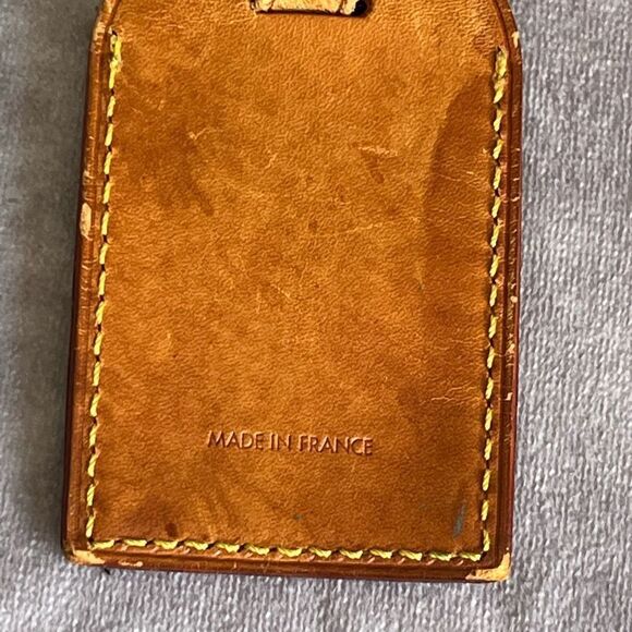 Authentic Louis Vuitton Vanchetta Luggage Tag with Poignet Keepall C - Picture 5 of 13